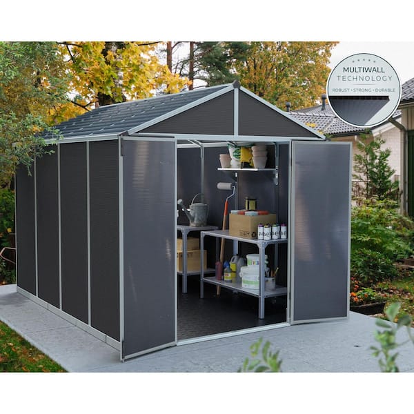 CANOPIA by PALRAM Rubicon 8 ft. W x 10 ft. D Resin Plastic Outdoor