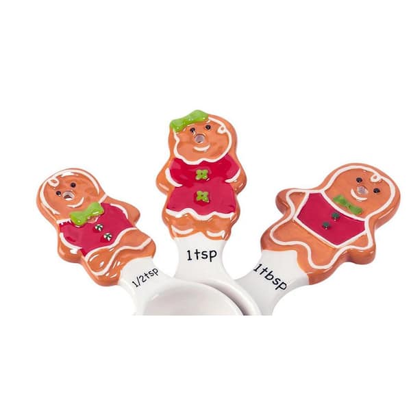 Certified International Holiday Magic Gingerbread 3-D Measuring Spoon and  Measuring Cup Set 37318 - The Home Depot