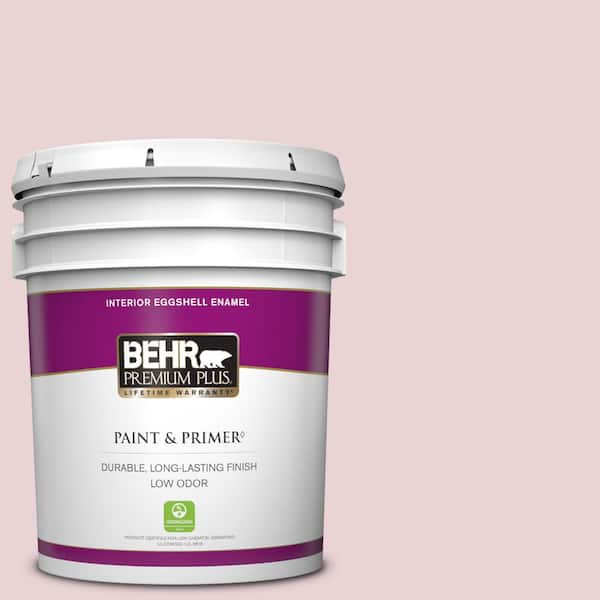 BEHR PREMIUM PLUS 5 gal. #S130-1 Beloved Pink Eggshell Enamel Low Odor Interior Paint & Primer
