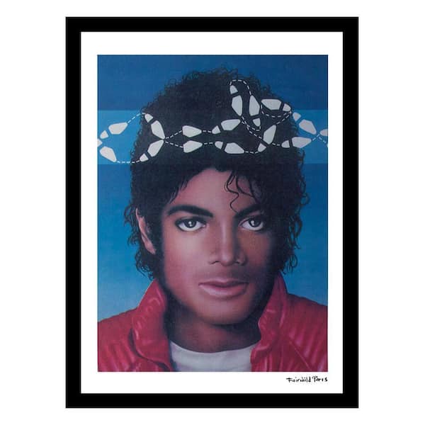 VENICE BEACH Collections Michael Jackson's Moonwalk Vintage by Fairchild Paris 1-Piece Framed Graphic Print Abstract 18 in. x 14 in.
