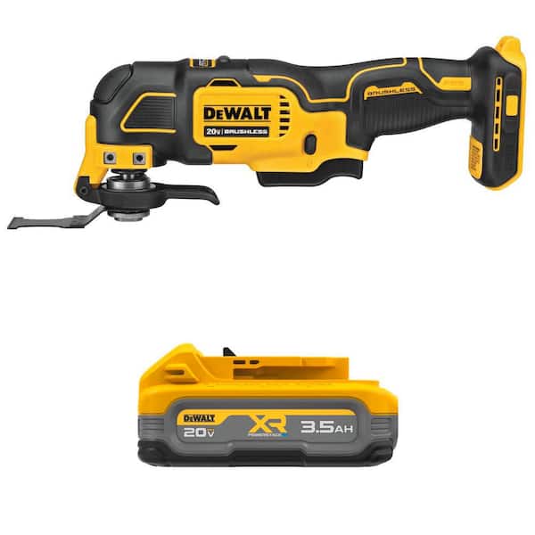 ATOMIC 20V MAX Lithium-Ion Cordless Brushless Oscillating Multi Tool with POWERSTACK 3.5 Ah Battery Pack