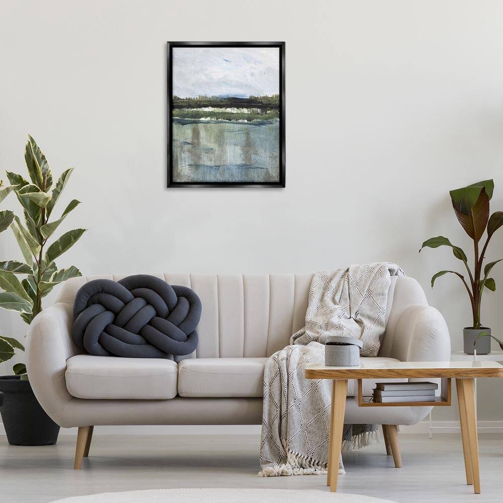 Northwest Lakeside View by Lanie Loreth Black Floater Frame Nature Graphic Art Print 31 in. x 25 in. price history on PriceWatchPro
