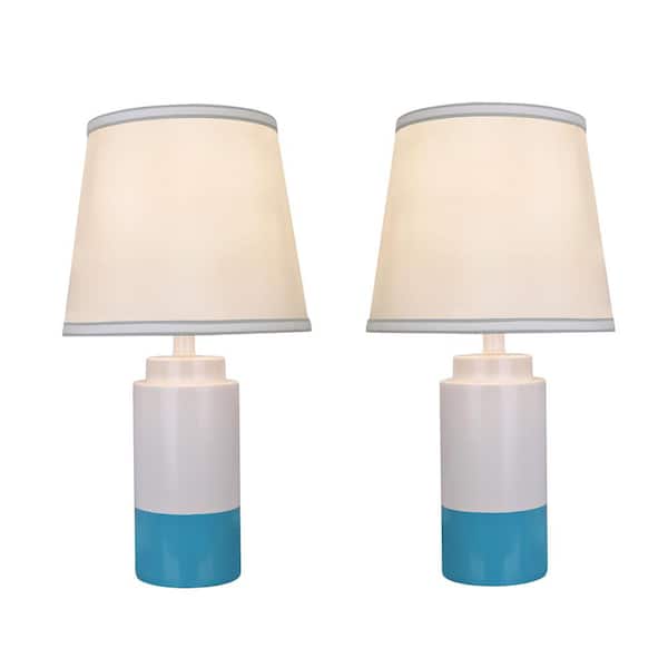 Sky Blue Ceramic Table Lamp, Pale Blue Floor Lamp Shade