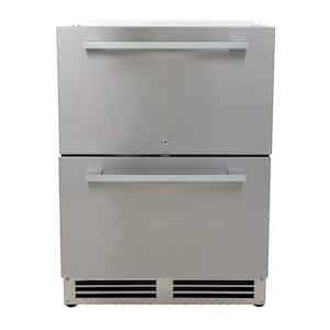 5.2 cu. ft. Built-In Outdoor Refrigerator with Dual Drawers in Stainless Steel