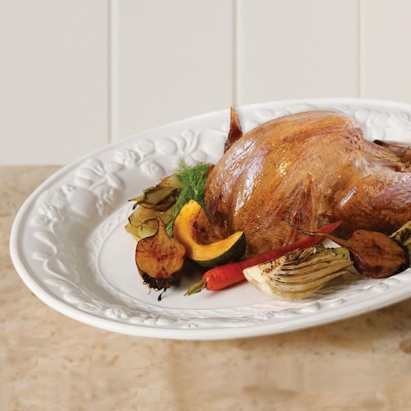 Fruitful White Durastone Platter