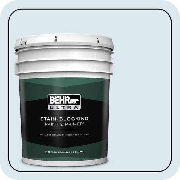 BEHR ULTRA 5 gal. #570A-2 Geyser Semi-Gloss Enamel Exterior Paint & Primer