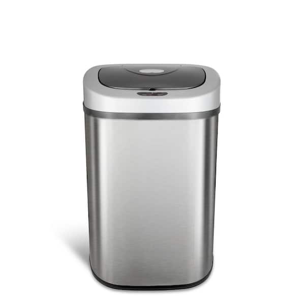 Kitchen 21 Gal Auto Open Infrared Stainless Steel Trash Can Indoor Removable Top 