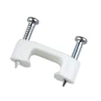 Gardner Bender 1/2 in. Plastic Clip-On Masonry Staples, White (25-Pack ...