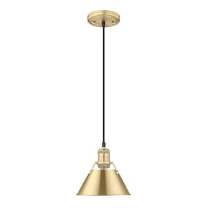 Orwell 100-Watt 1-Light Brushed Champagne Bronze Mini Pendant Light