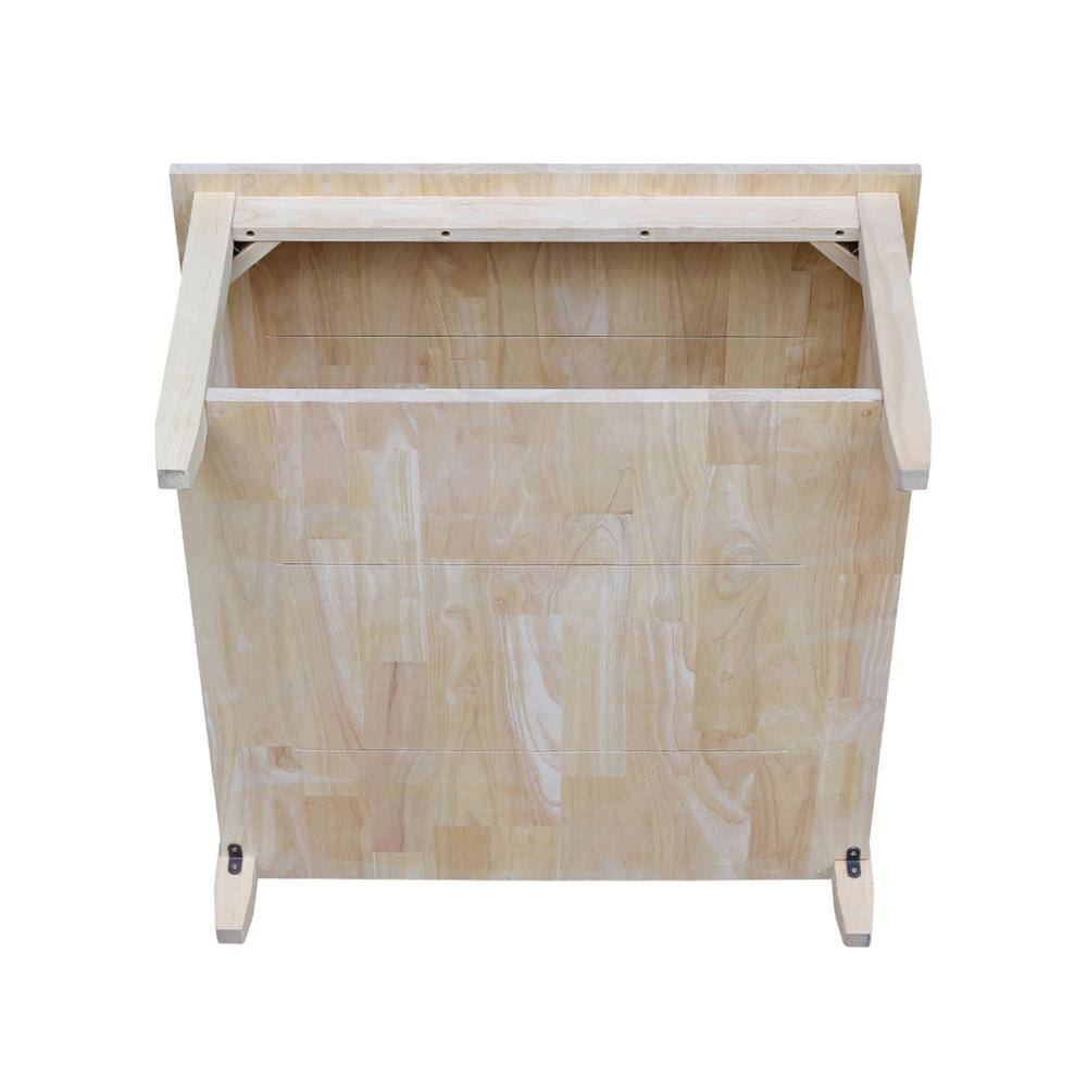 Solano Unfinished Parawood 35" Square Coffee Table
