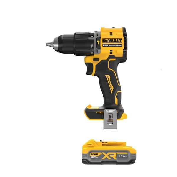 ATOMIC 20V MAX Brushless Cordless 1/2 in. Hammer Drill 20V XR MAX POWERSTACK 3.5 Ah Battery Pack