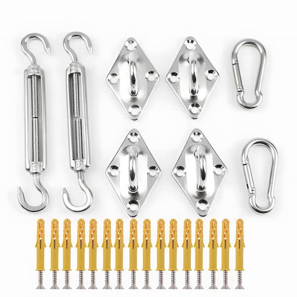 Wellco Stainless Steel Rectangle Shade Sail Hardware Installation Accessories