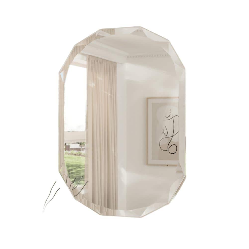 28 in. W x 36 in. H Oval Frameless Beveled Edge Bathroom Mirrors Wall Bathroom Vanity Mirror price history on PriceWatchPro