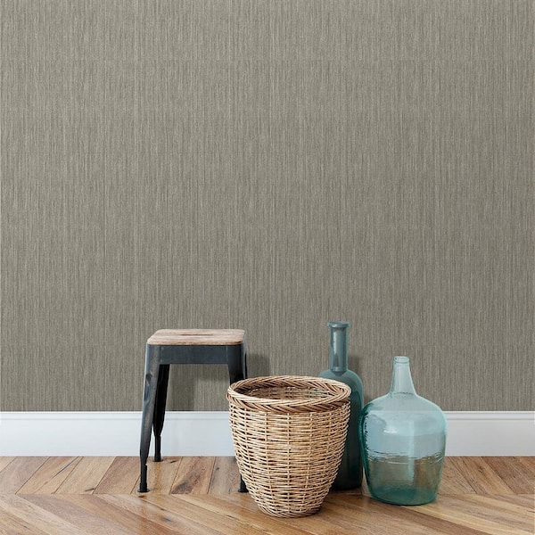 Rafia Grasscloth Grey Wallpaper Sample