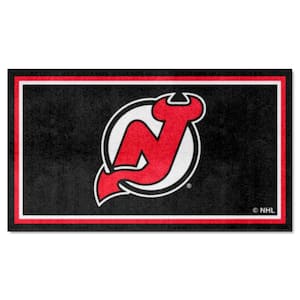 New Jersey Devils Black 3 ft. x 5 ft. Plush Finish Area Rug