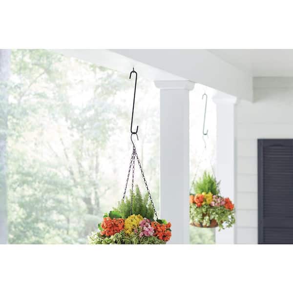 Metal Plant Hangers For Lanterns Trees Wall Planter Hook Flower Pot 2 Pack 12 In 