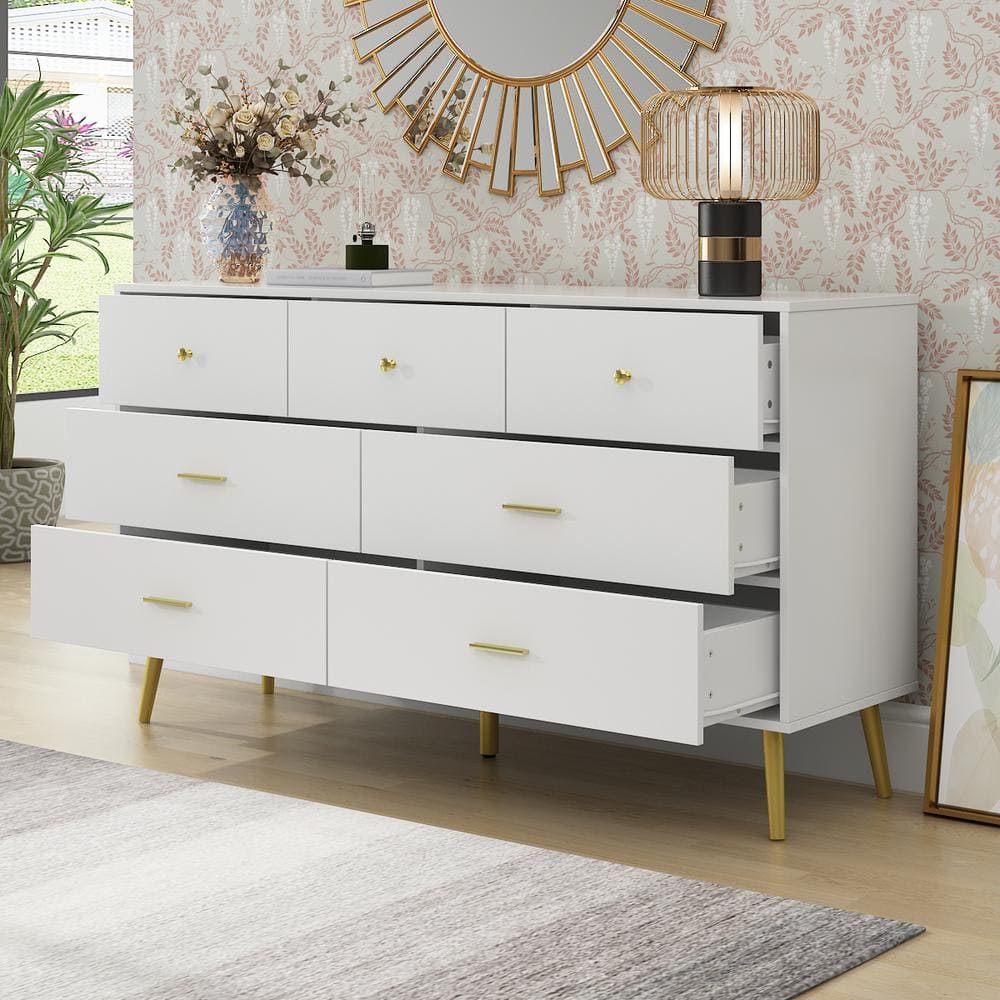 FUFU&GAGA White Storage with 7 Drawers DRFKF33001601dd The