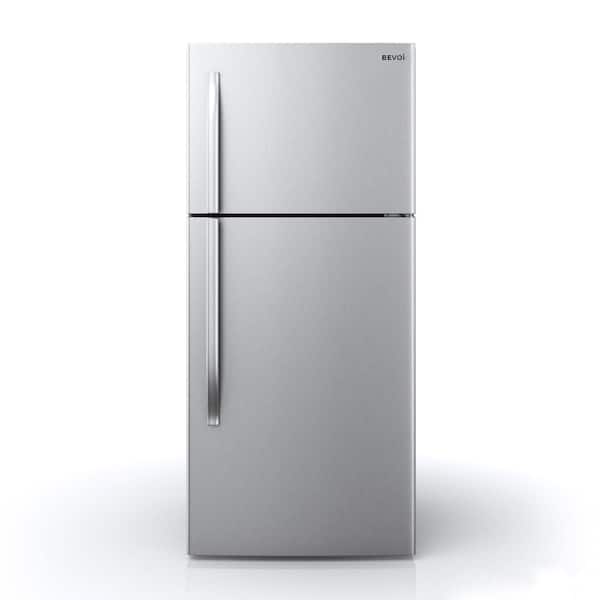 Bevoi 18 cu. ft. Freestanding Top Freezer Refrigerator in Stainless Steel