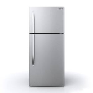 18 cu. ft. Freestanding Top Freezer Refrigerator in Stainless Steel
