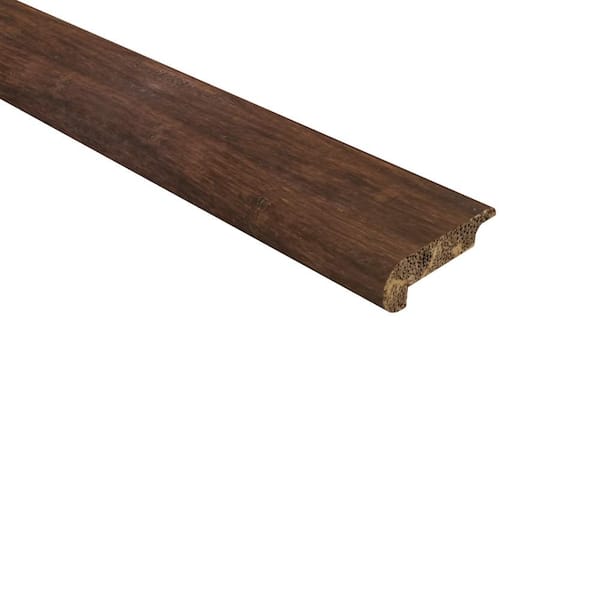 Unbranded Strand Woven Bamboo Charlestone 0.438 in. T x 2.17 in. W x 72 in. L Bamboo Overlap Stair Nose Molding