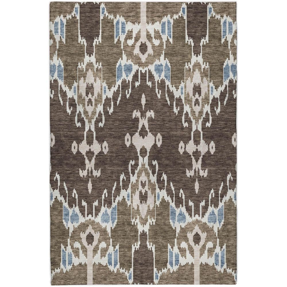Dream Shag Premium Machine Washable Abstract ADS748 Fudge 5 ft. x 7 ft. 6 in. Area Rug price history on PriceWatchPro