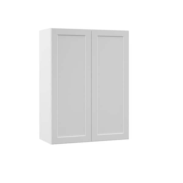 Hampton Bay Designer Series Melvern Assembled 27x36x12 in. Wall Kitchen Cabinet in White