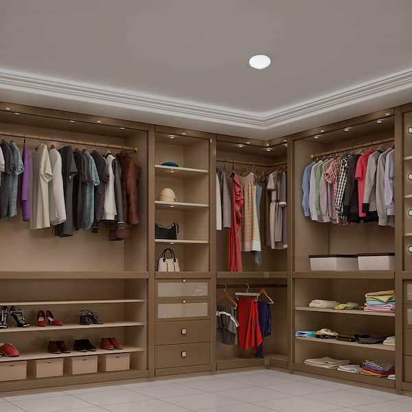 7 in. 900 Lumens Dimmable White Integrated LED Round Disk Flush Mount Ceiling Light Fixture with Selectable 5CCT