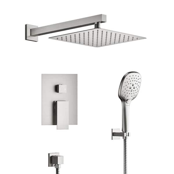 Middleton Single-Handle 5-Spray Tub and Shower Faucet in Satin Nickel (Valve Included)