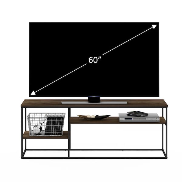 Furinno Moretti 60 in. Columbia Walnut Modern Lifestyle TV Stand Fits TV's up to 65 in.