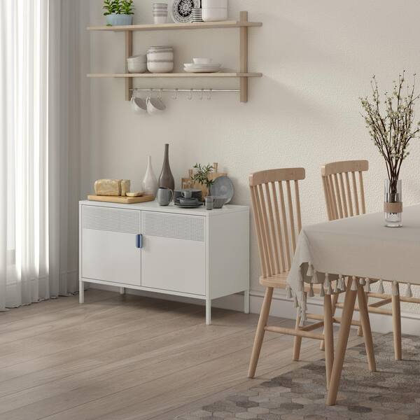 Unbranded 39.37 in. W x 15.75 in. D x 25.20 in. H White Linen Cabinet for Office Home