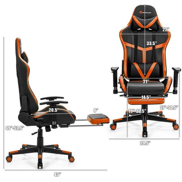 gtracing gaming chair orange