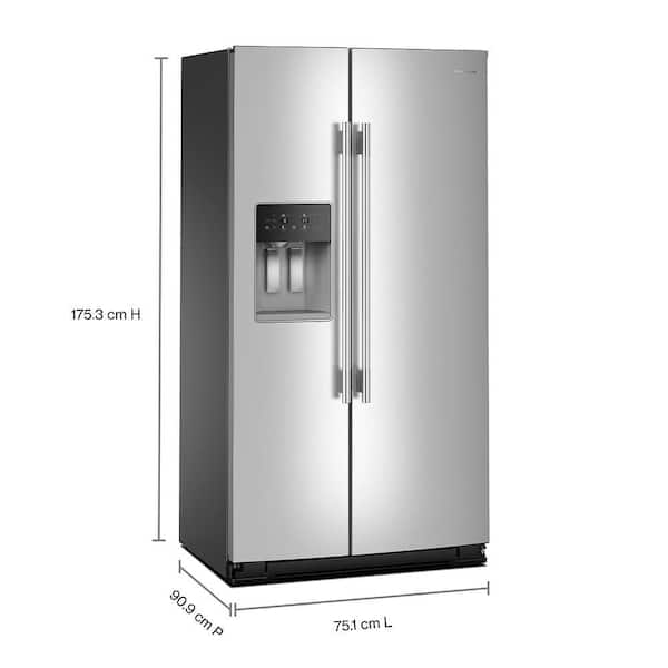 KitchenAid Side x Side Fridge (KRSC536RPS) - Fingerprint Resistant Stainless Steel KitchenAid Side x Side Fridge (KRSC536RPS) - Fingerprint Resistant Stainless Steel