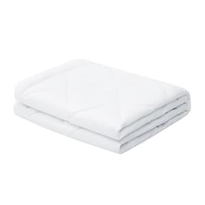 White Microfiber Quilted AntiMicrobial King Size Comforter