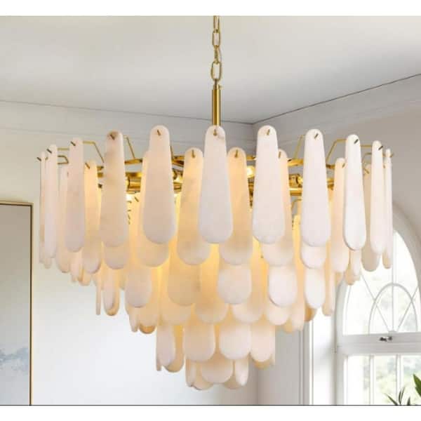 Modern Chandelier 24 in. 20-Light Gold Chandelier for Dinning Room, Living Room, Foyer, Bedroom