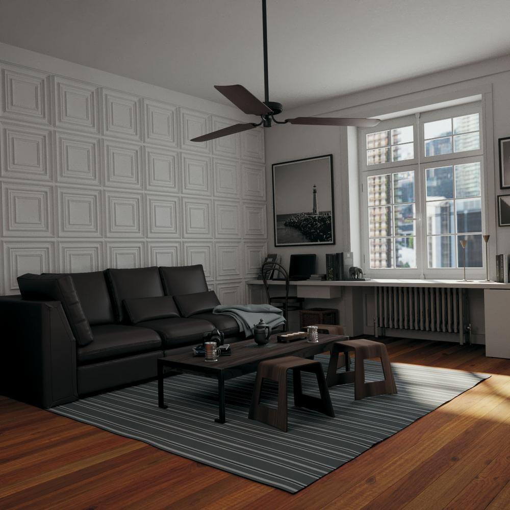 White 3D Textured PVC Wall Panels, 19.63" x 19.63", 10-Pack