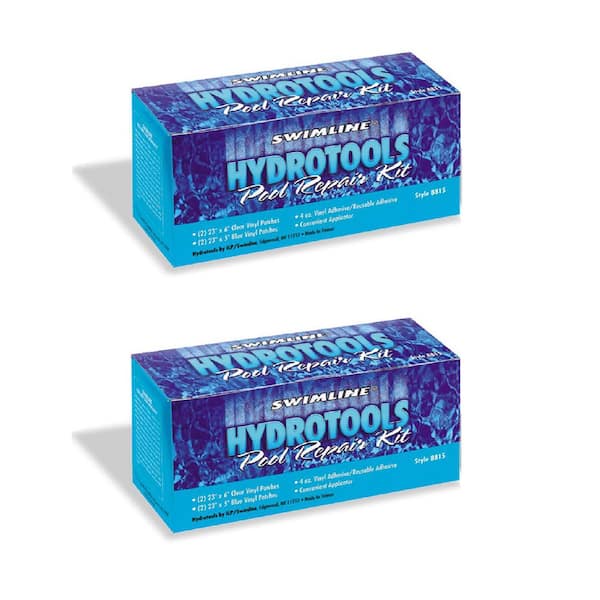 Swimline HydroTools Swimming Pool Vinyl Liner Underwater Repair Kit (2-Pack)