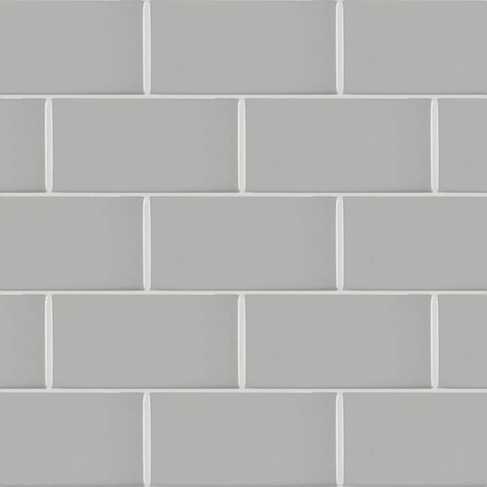 Daltile Restore Ash Gray 3 in. x 6 in. Glazed Ceramic Wall Tile (12.5 sq.  ft./case) X11436MOD1P2 - The Home Depot