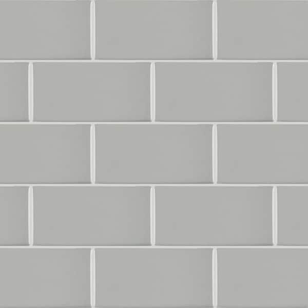 Daltile Restore Ash Gray 3 in. x 6 in. Glazed Ceramic Subway Wall Tile (550 sq. ft./Pallet)
