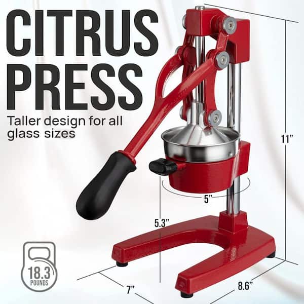 Zulay Kitchen Cast Iron Manual Citrus Juicer Z-4073 - The Home Depot