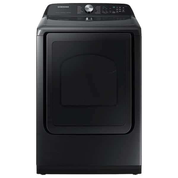 Samsung 7.4 cu. ft. Vented Smart Electric Dryer in Brushed Black