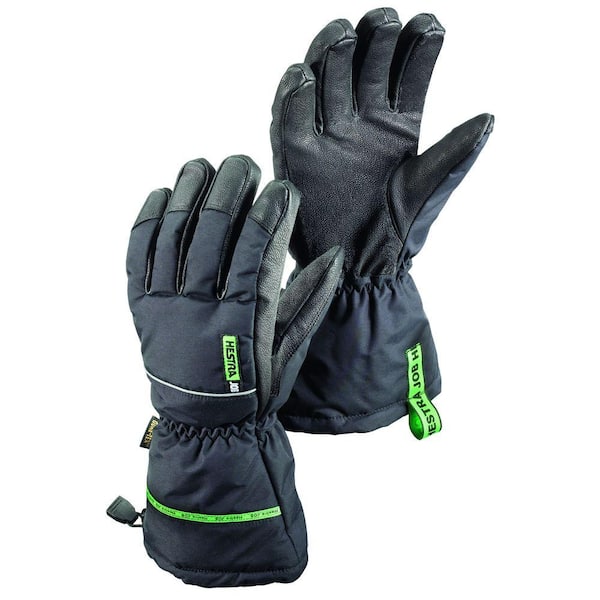 Hestra JOB GTX Pro Finger Size 8 Medium Cold Weather Insulated Glove Gore-Tex Membrane in Black
