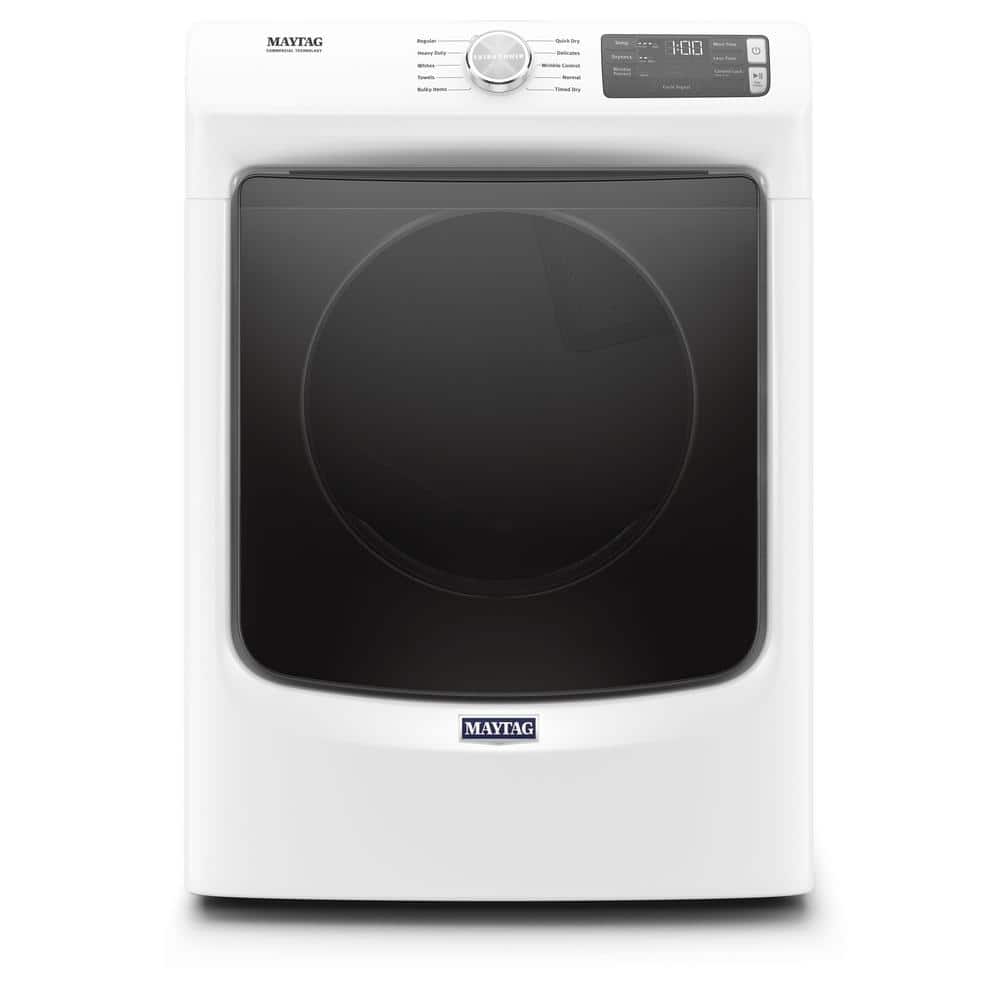 Maytag 7.3 Cu. Ft. White Front Load Electric Dryer with Moisture Sensing