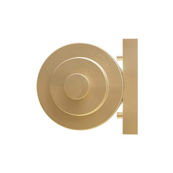 Hunter - Holly Grove 24 in. 2-Light Alturas Gold Vanity Light with Clear Ribbed Glass Shades