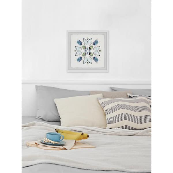Unbranded 40 in. H x 40 in. W "Beetles and Butterflies" by Marmont Hill Framed Printed Wall Art