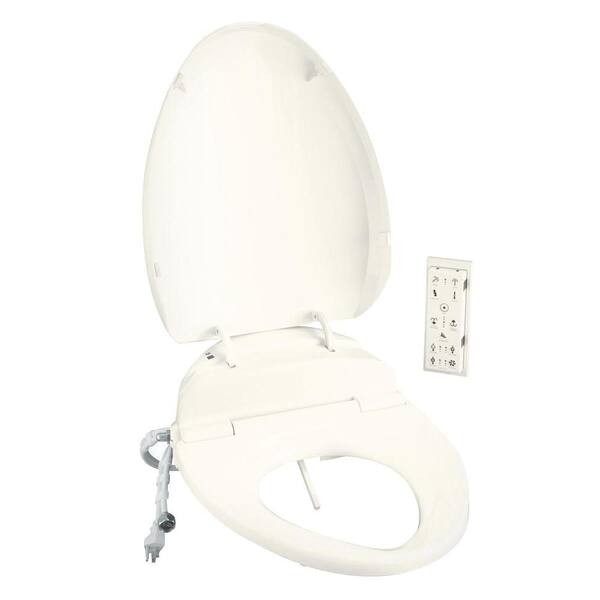 KOHLER C3-200 Electric Bidet Seat for Elongated Toilets in Biscuit with In-Line Heater