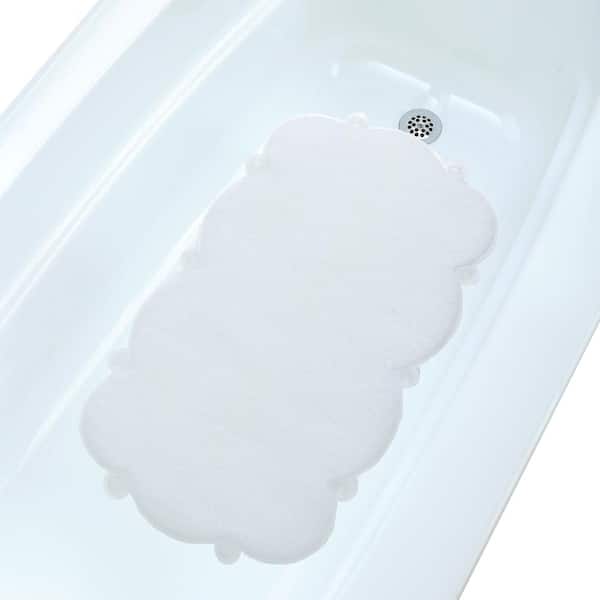 Bubbles Non-Slip Oval Bathtub Mat Clear Grey 28 L X 15 W 7215180 - The Home  Depot