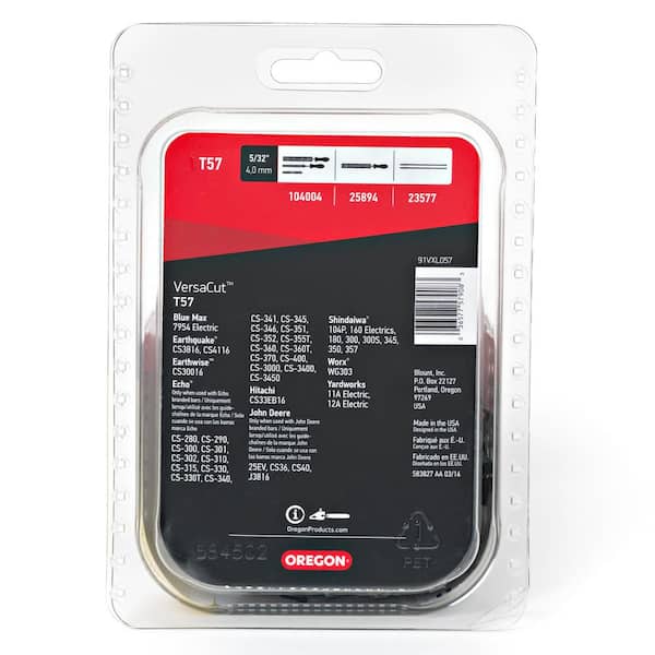 T57 Chainsaw Chain for 16 in. Bar Fits Echo, Cub Cadet, John Deere, Shindaiwa, Craftsman and more