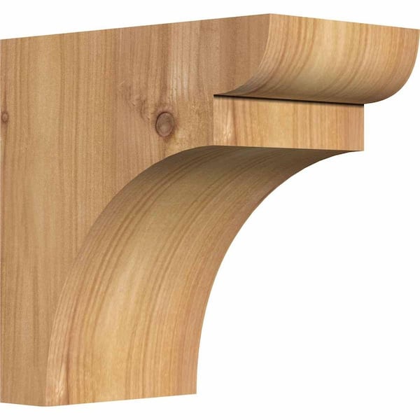 Ekena Millwork 3-1/2 in. x 6 in. x 6 in. Western Red Cedar Yorktown Smooth Corbel