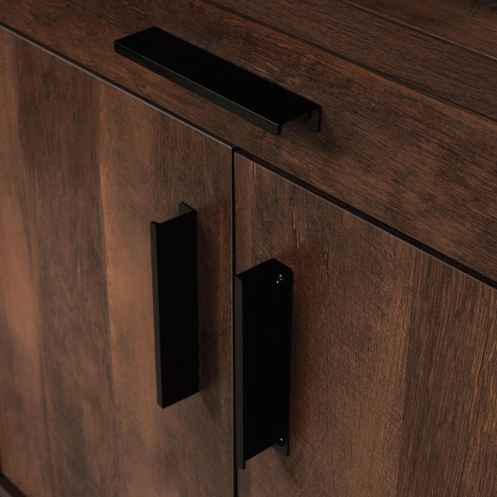 Barrel Oak 2-Door Office Credenza with Adjustable Shelving