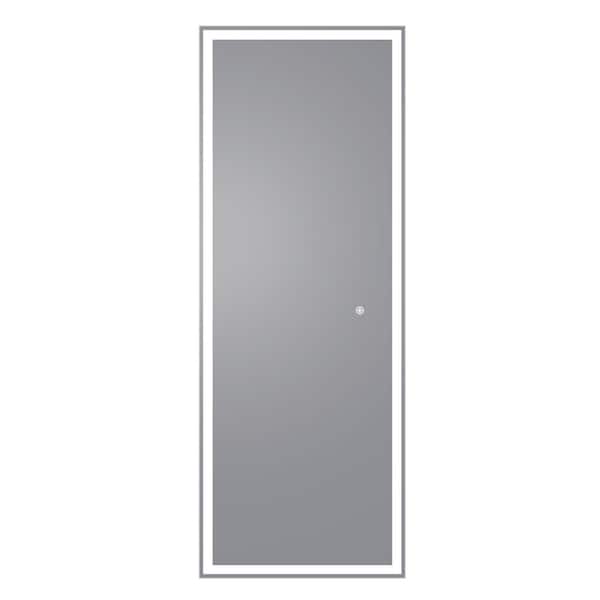 ARPELLA Alia 24 in. W x 65 in. H Large Rectangular Frameless Full Body LED Wall Bathroom Vanity Mirror with Memory Dimmer